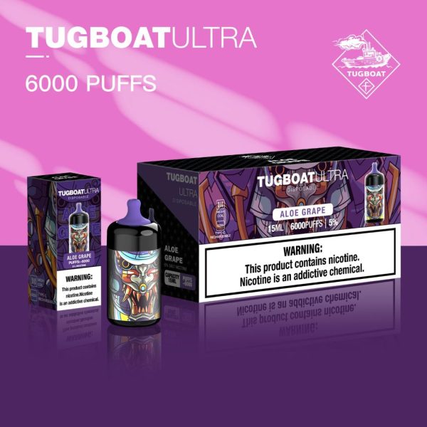 Tugboat Ultra 6000 Puffs Disposable Vape Rechargeable