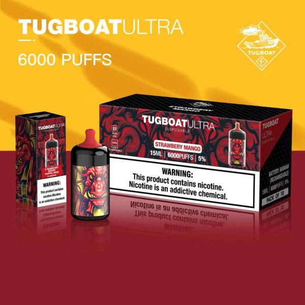 Tugboat Ultra 6000 Puffs Disposable Vape Rechargeable